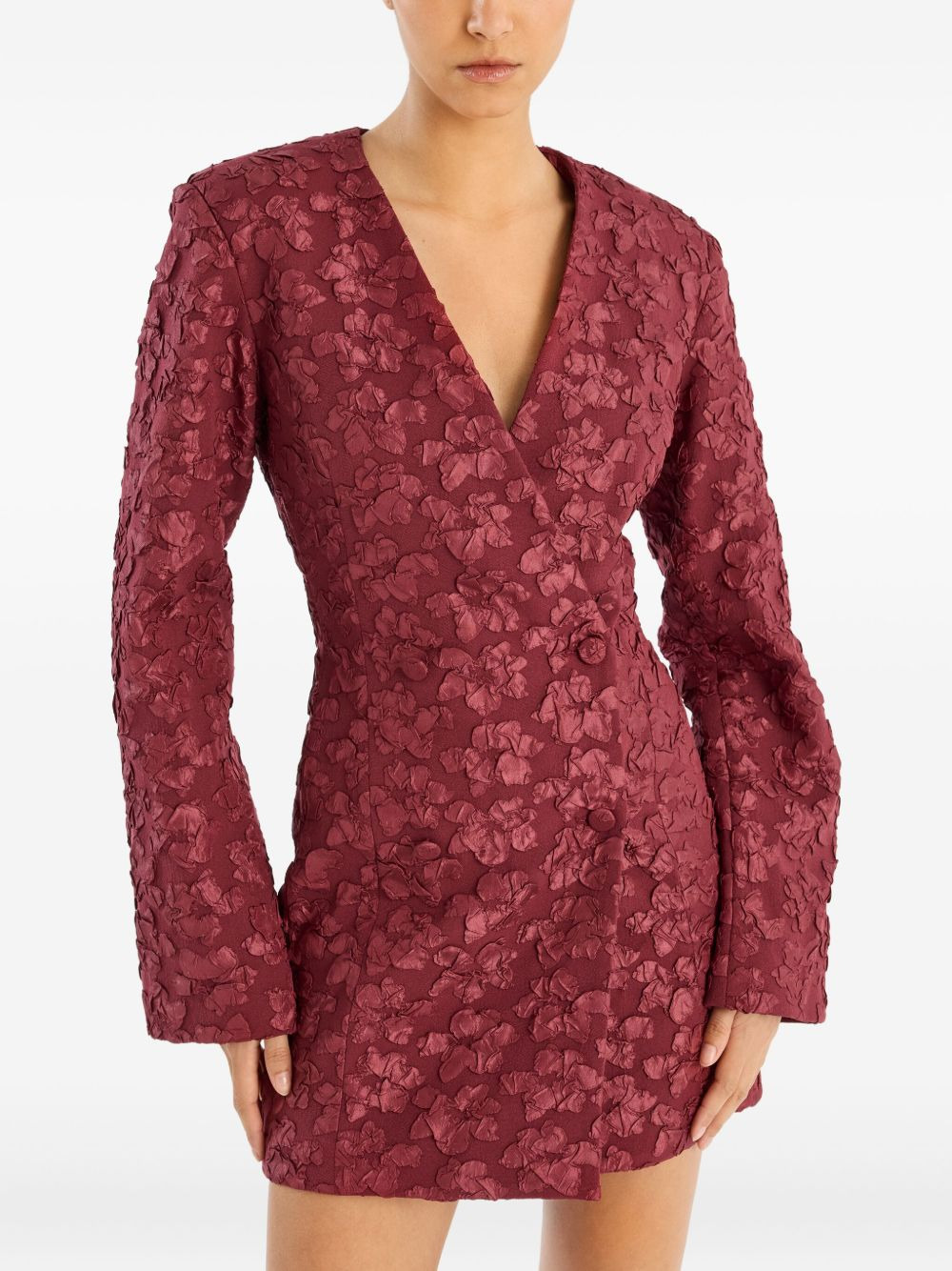 jacquard blazer dress - 4