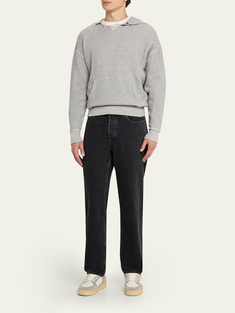 SAINT LAURENT Men's Black Denim Straight-Fit Jeans outlook