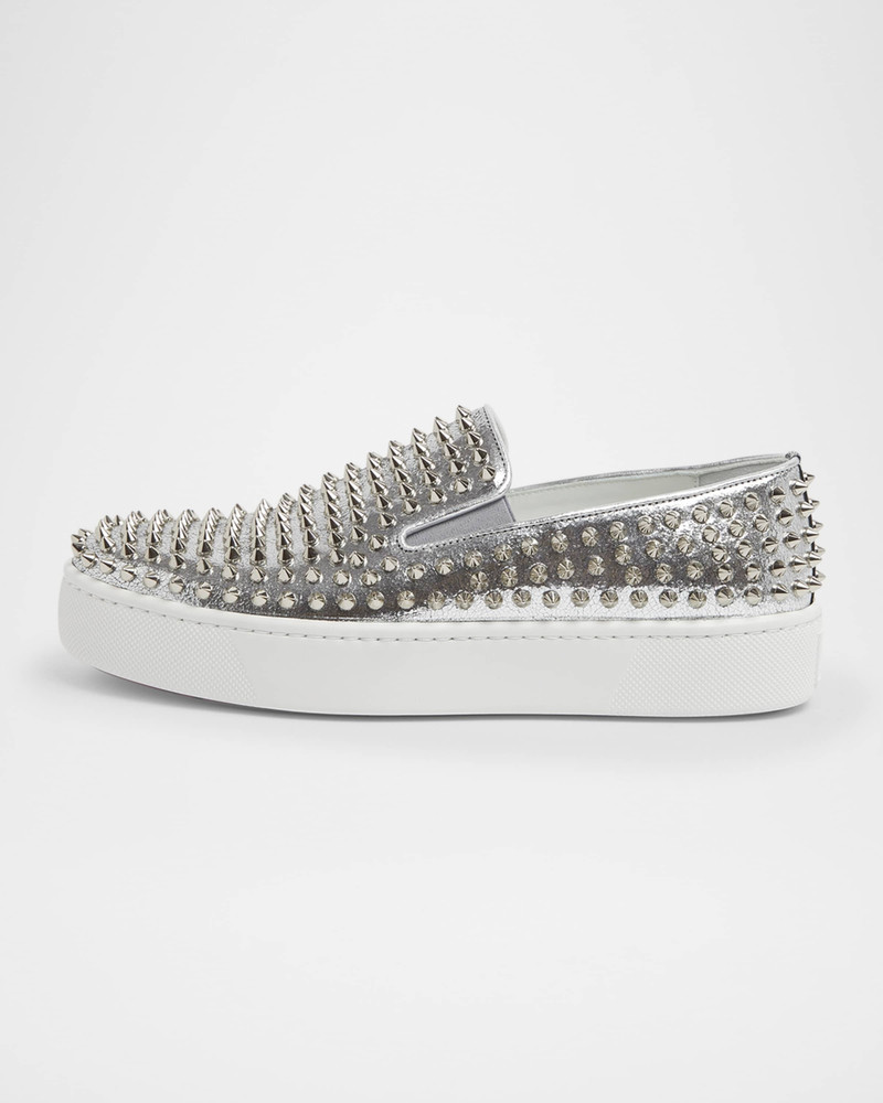 Men's Spikeboat 금속 가죽 슬립 온 운동화 1