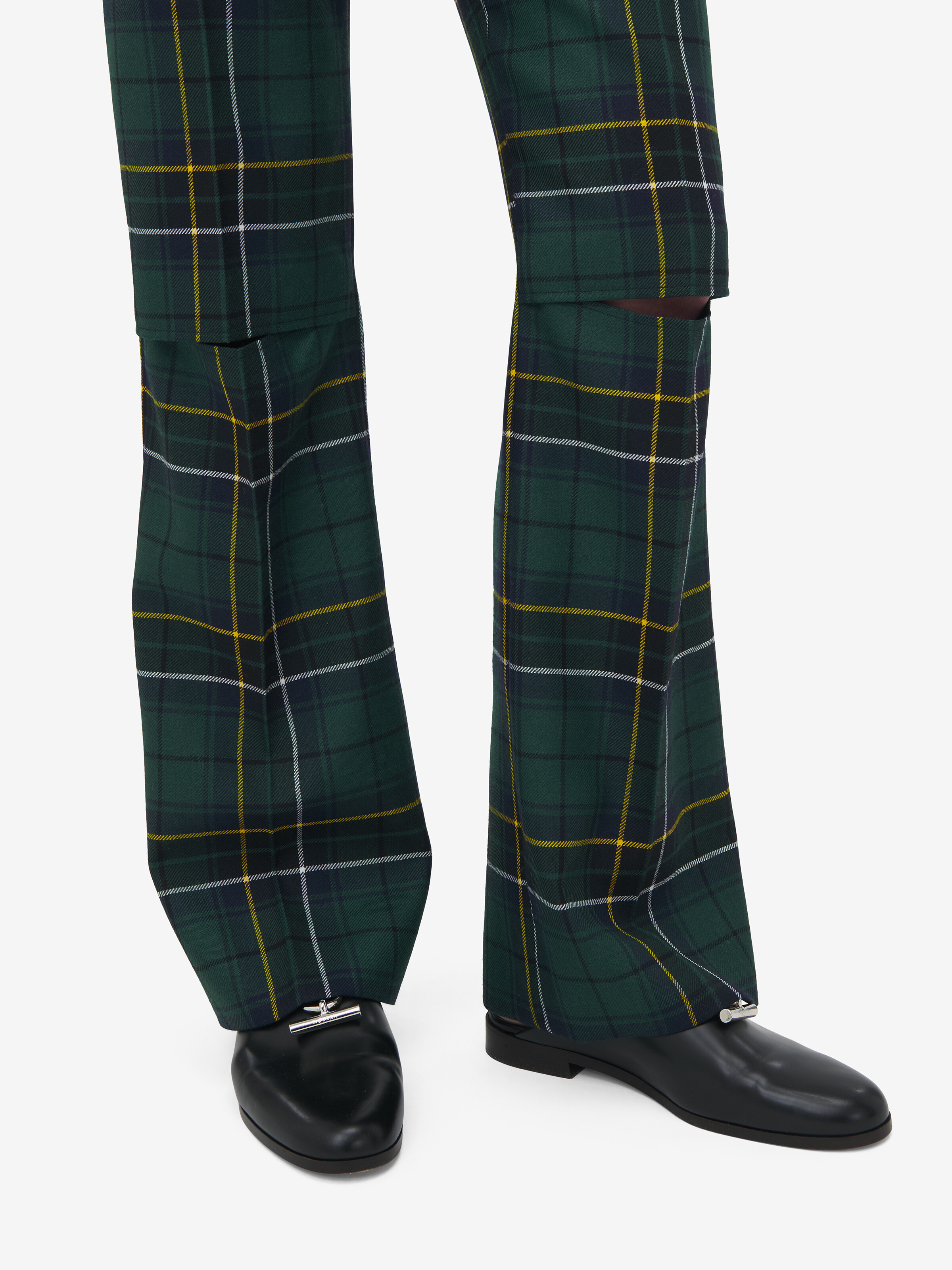 Wool Tartan Trousers - 5
