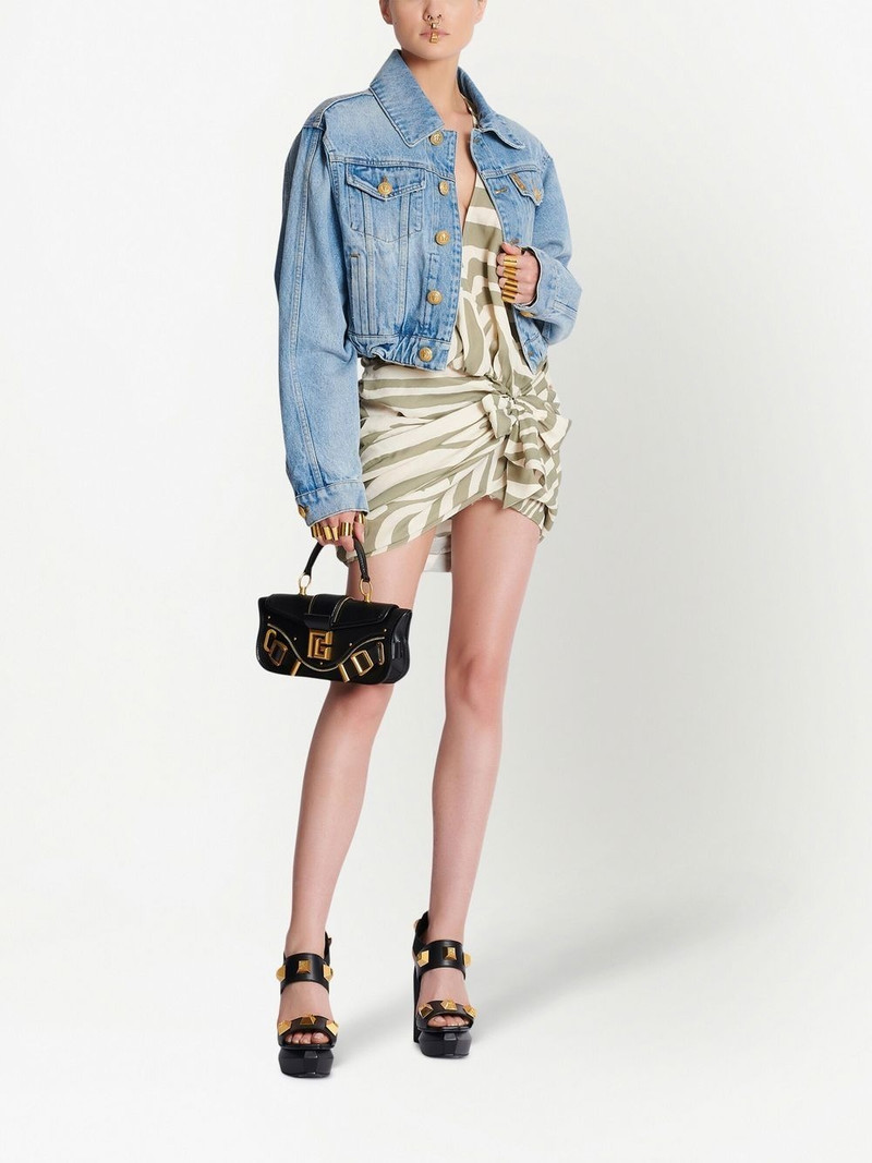 Balmain animal-print shirt dress outlook