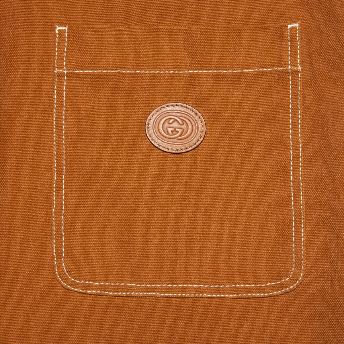 Canvas overall with Interlocking G patch - 4