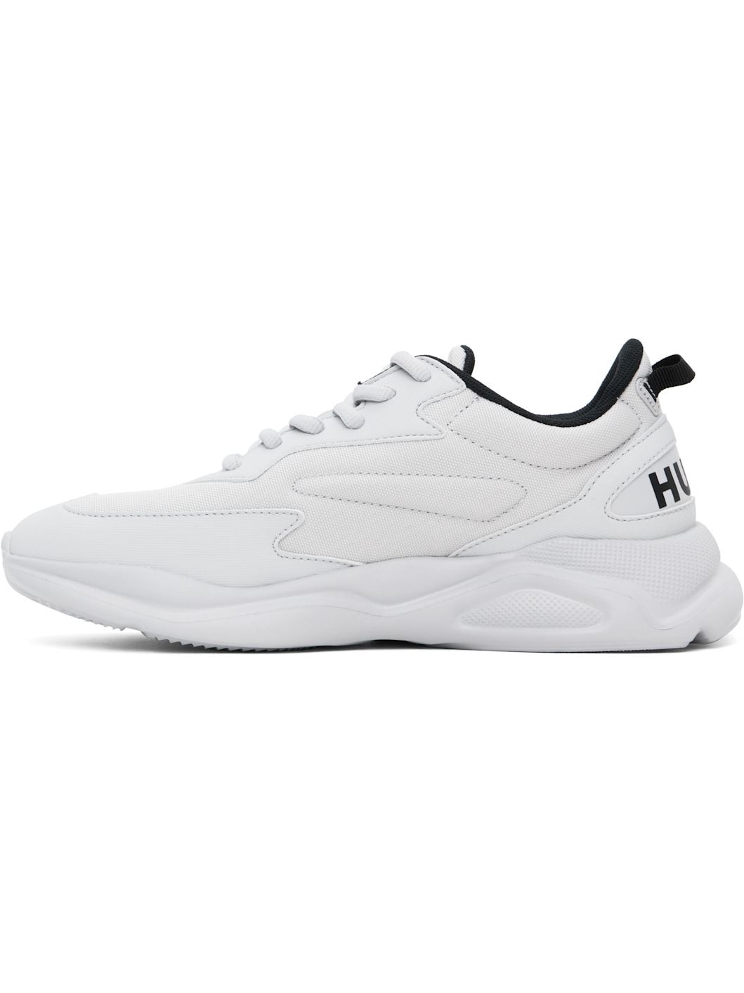 Gray Faux-Leather Sneakers - 3