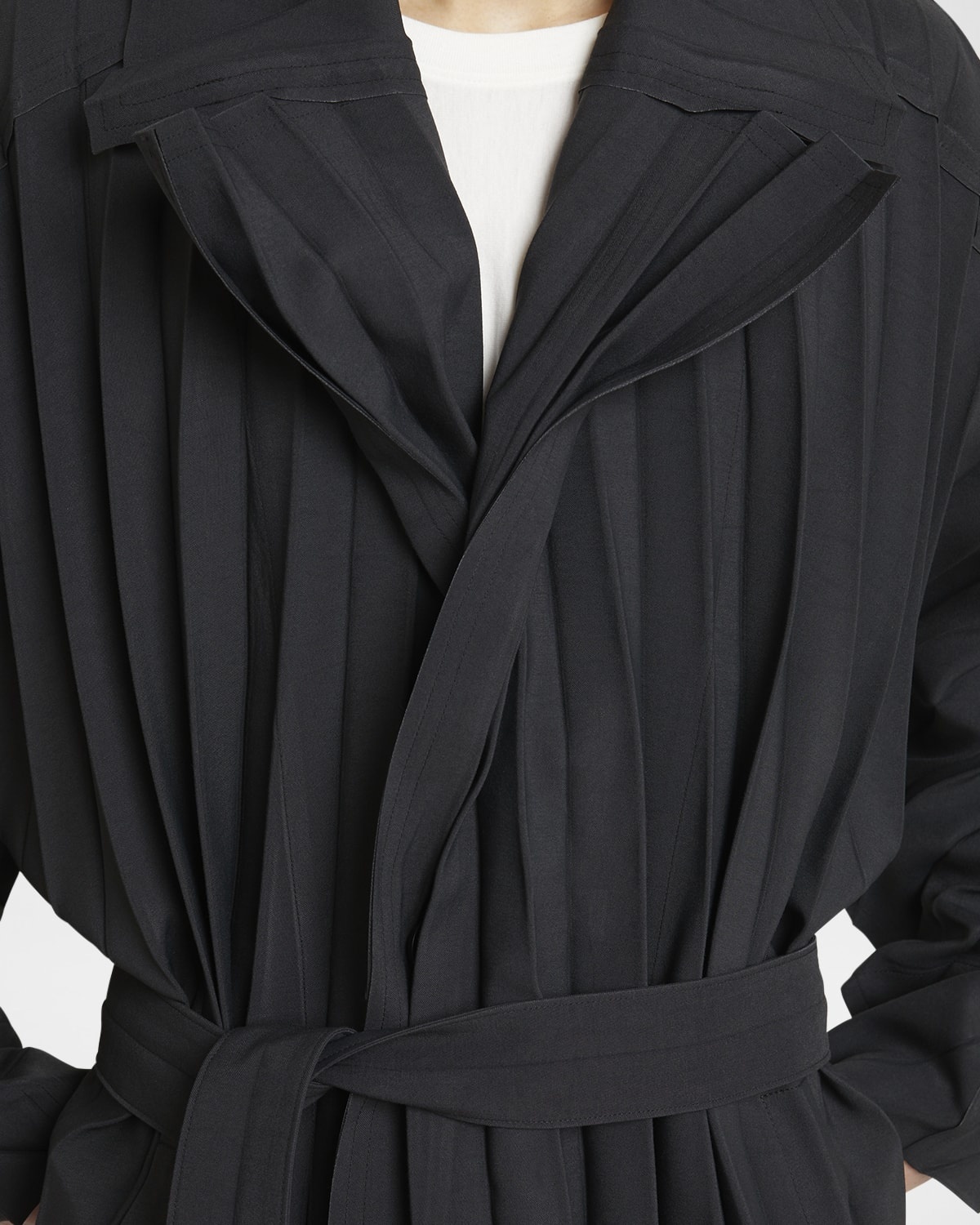 ジャケット・アウター ISSEY MIYAKE MEN PLEATS TRENCH COAT Homme Plisse Issey Miyake Men's Edge Lightweight Trench Coat