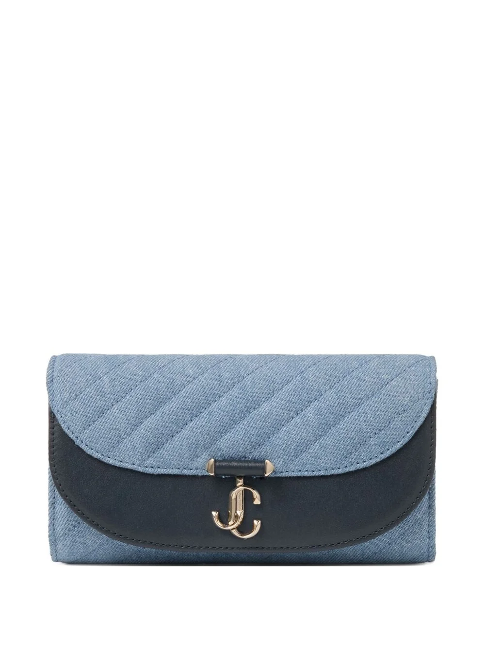 Curve quilted clutch bag - 1