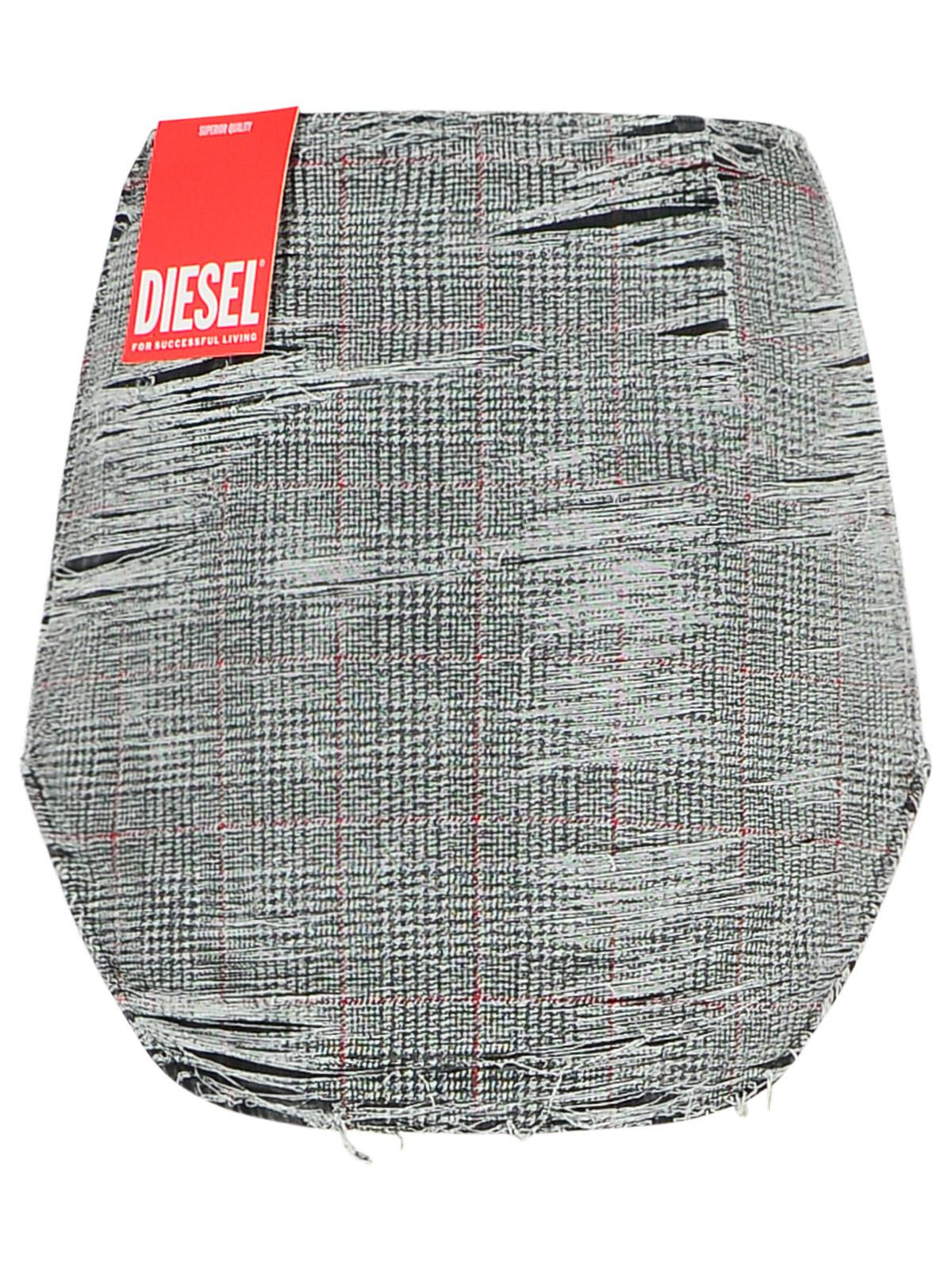 Diesel 'Ada' Grey Cotton Miniskirt Women - 3