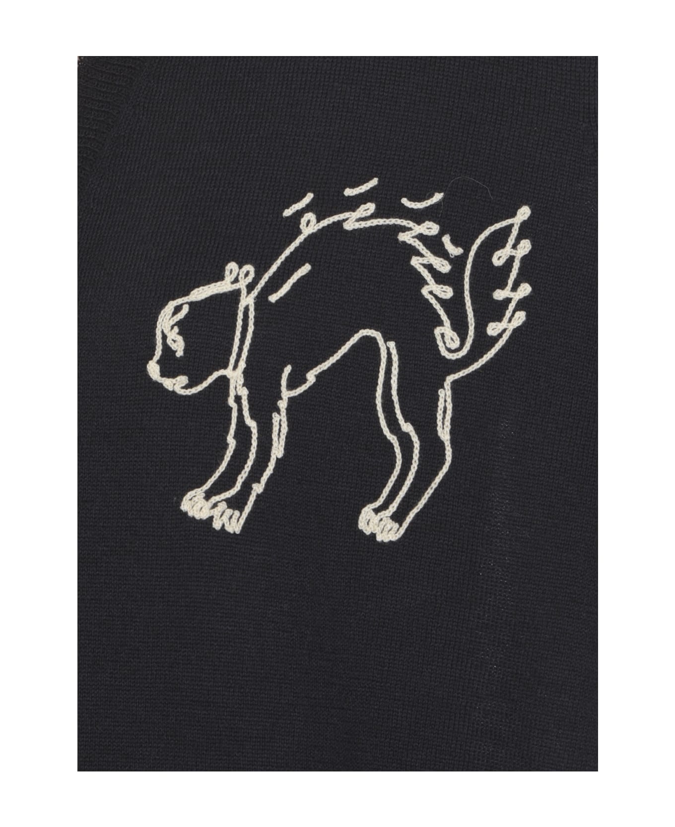 Cat Embroidery Cardigan - 5