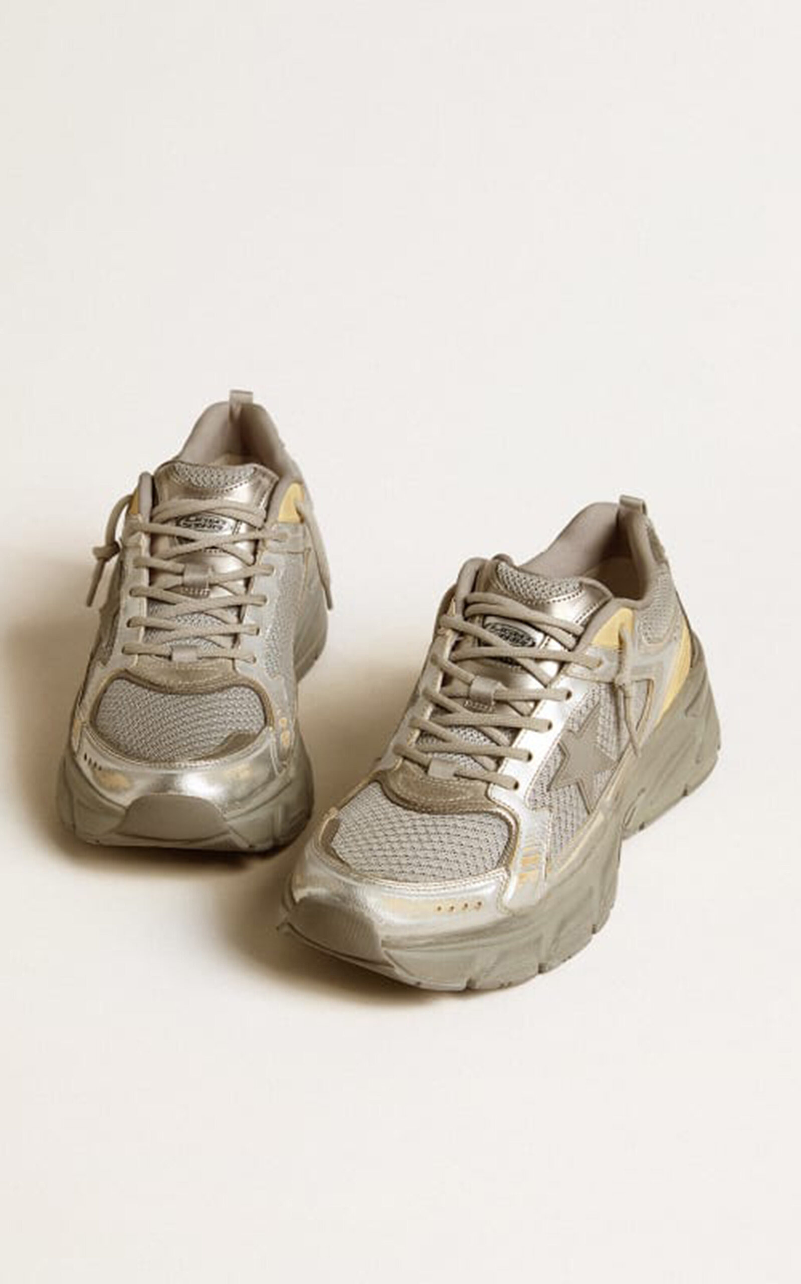 Lightstar Laminated Leather Sneakers silver - 3