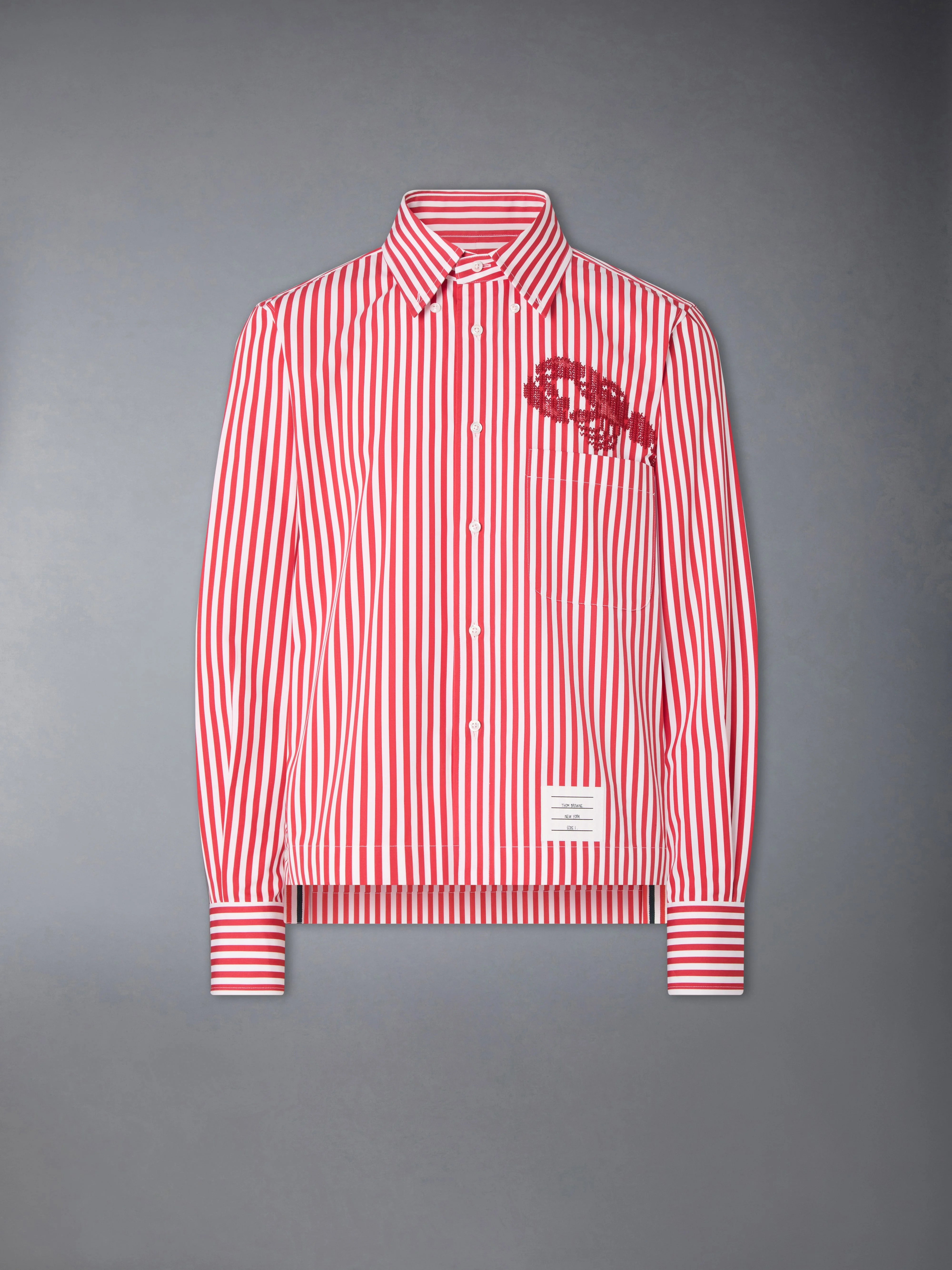 POPLIN UNIVERSITY STRIPE LOBSTER SHIRT - 1