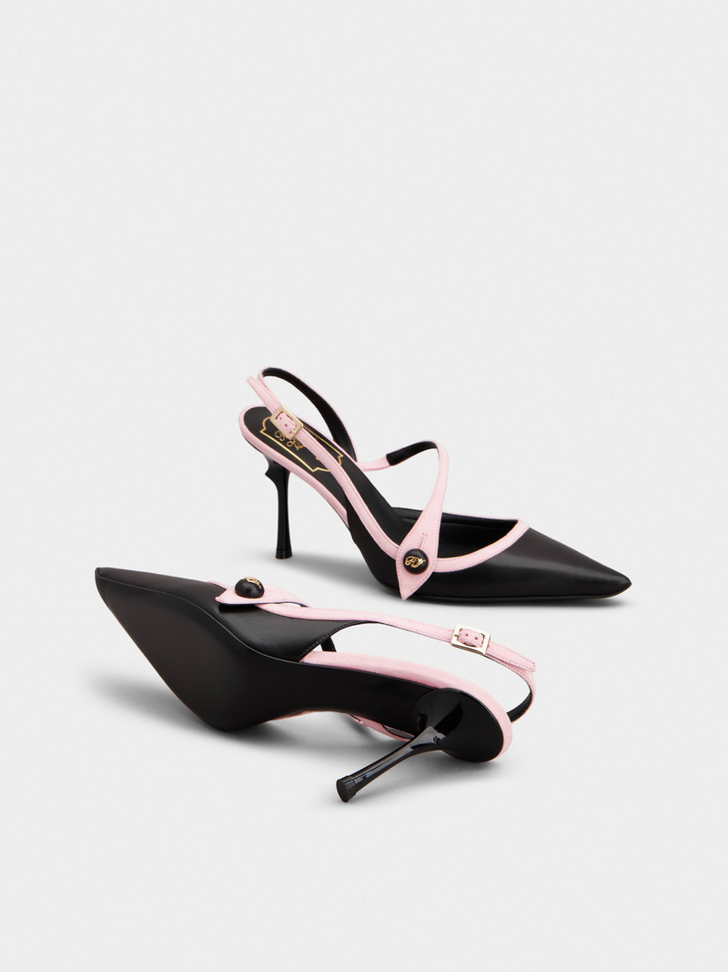 Rose Vivier Slingback Pumps in leather 9