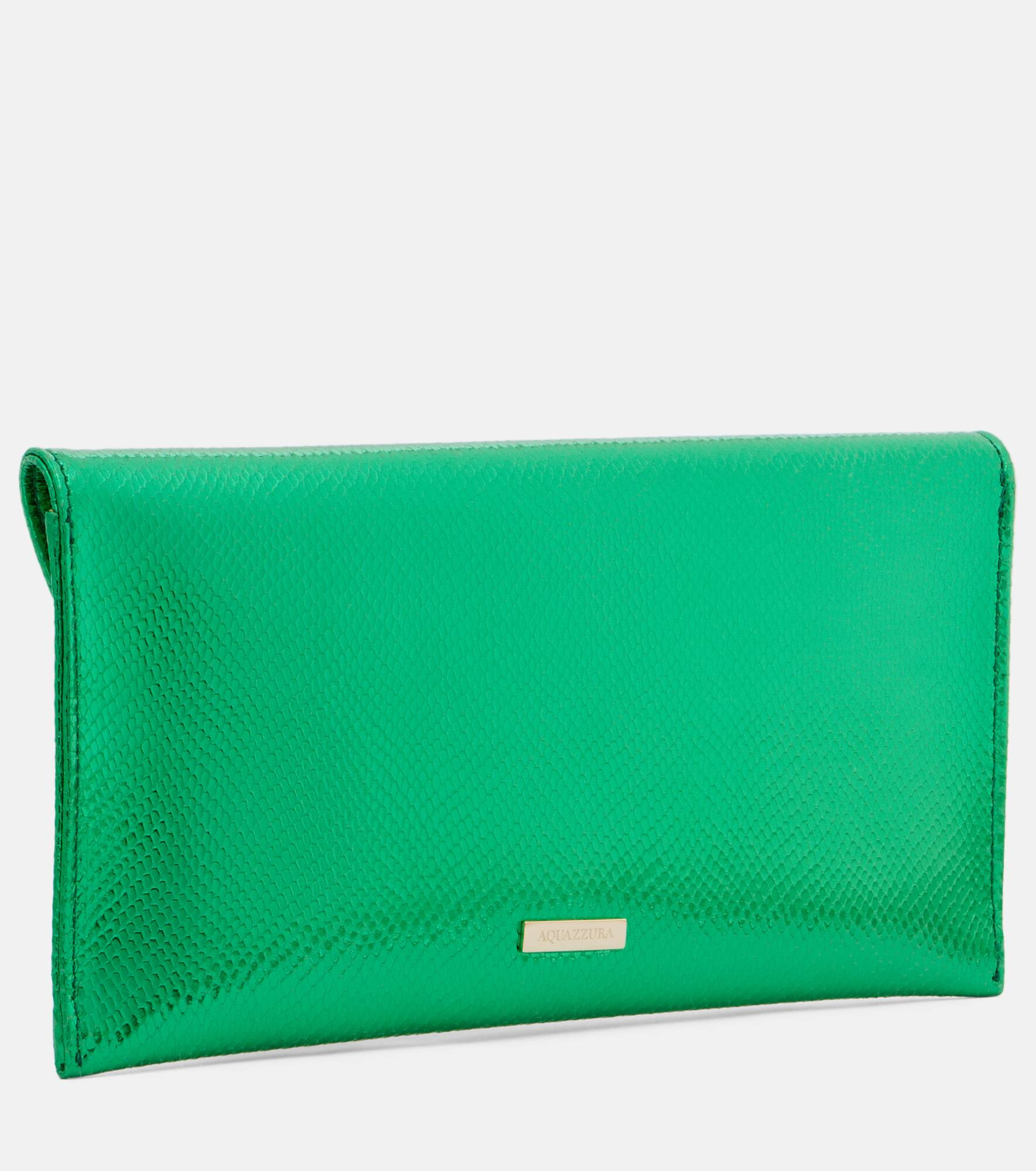 Envelope Small metallic leather clutch - 4