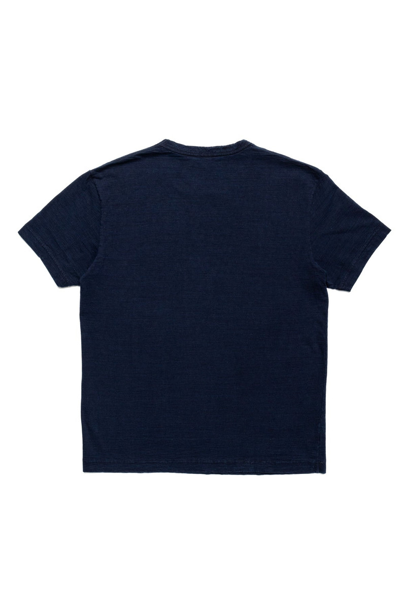 Pure Blue Japan Natural Indigo Hand Dyed T-shirt outlook