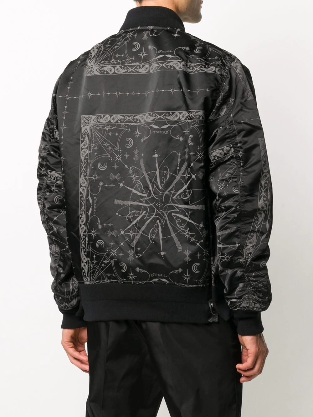 bandana print bomber jacket  - 4