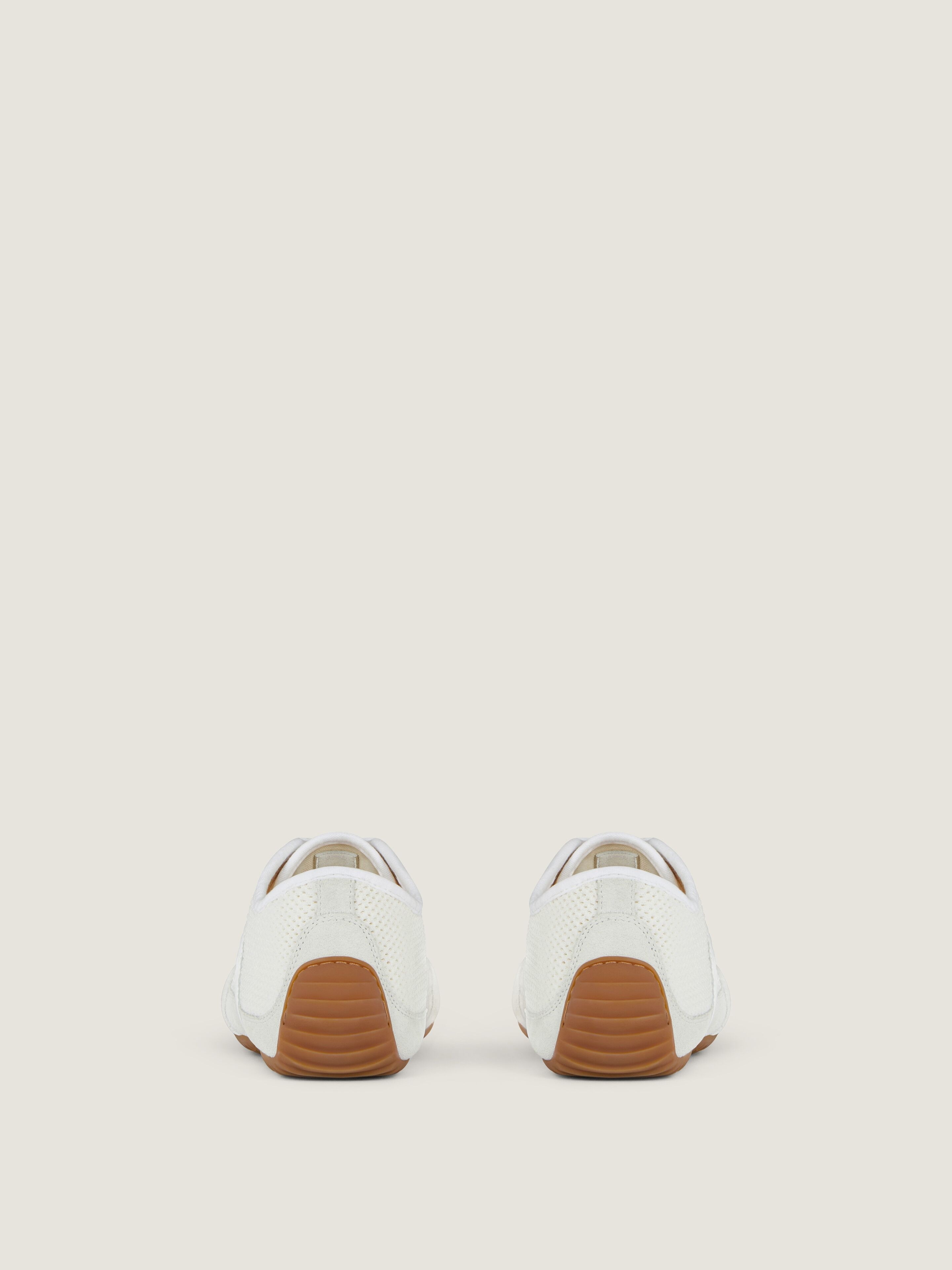 SLIM SNEAKERS IN MESH AND SUEDE - 5