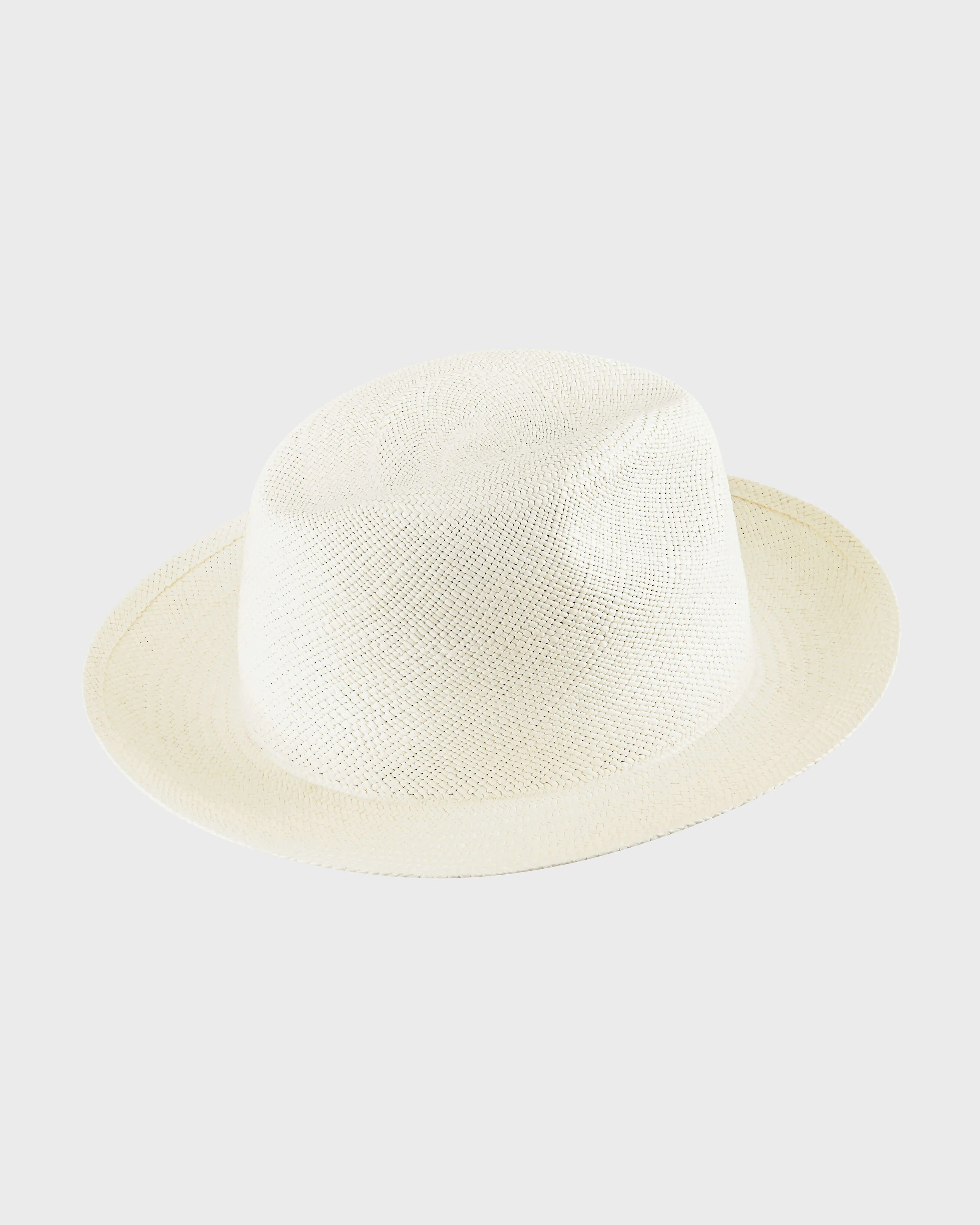 Unisex Natural Straw Panama Hat Solid - 1