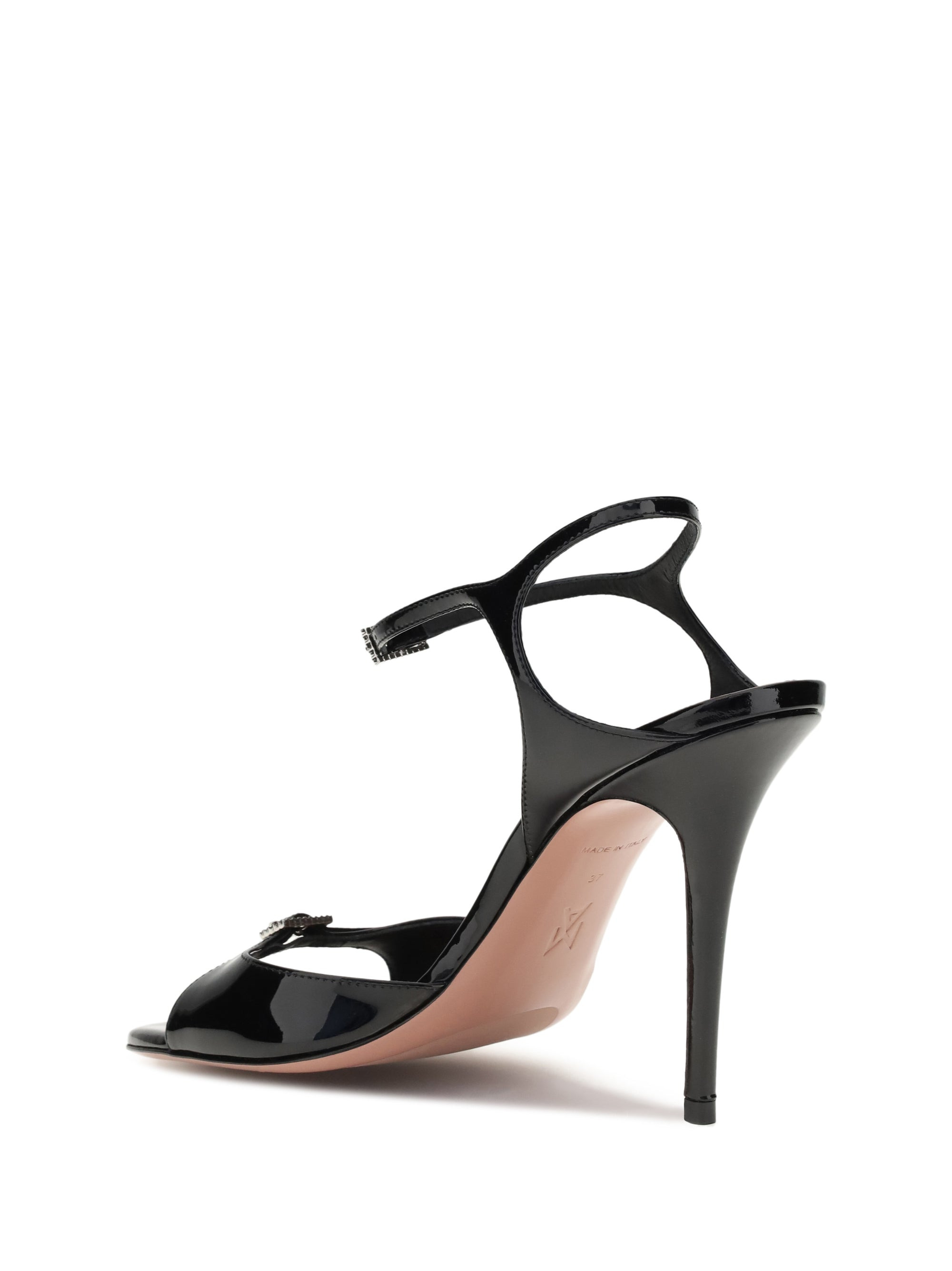 Amina Muaddi Women Adut Sandal Patent - 3