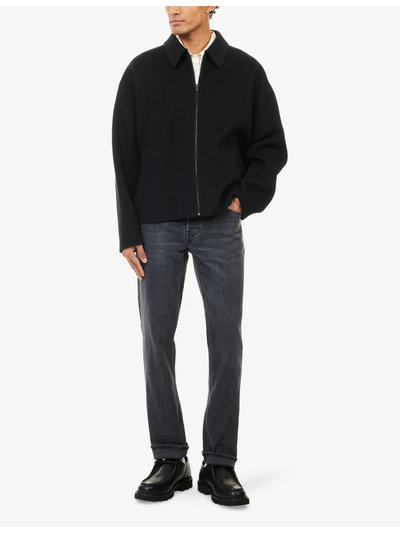 Nudie Jeans Solid Ollie Straight-Leg Stretch-Denim Jeans outlook