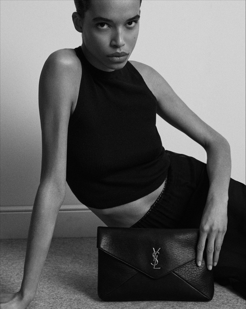 SAINT LAURENT CASSANDRE LARGE ENVELOPE POUCH IN LAMBSKIN outlook