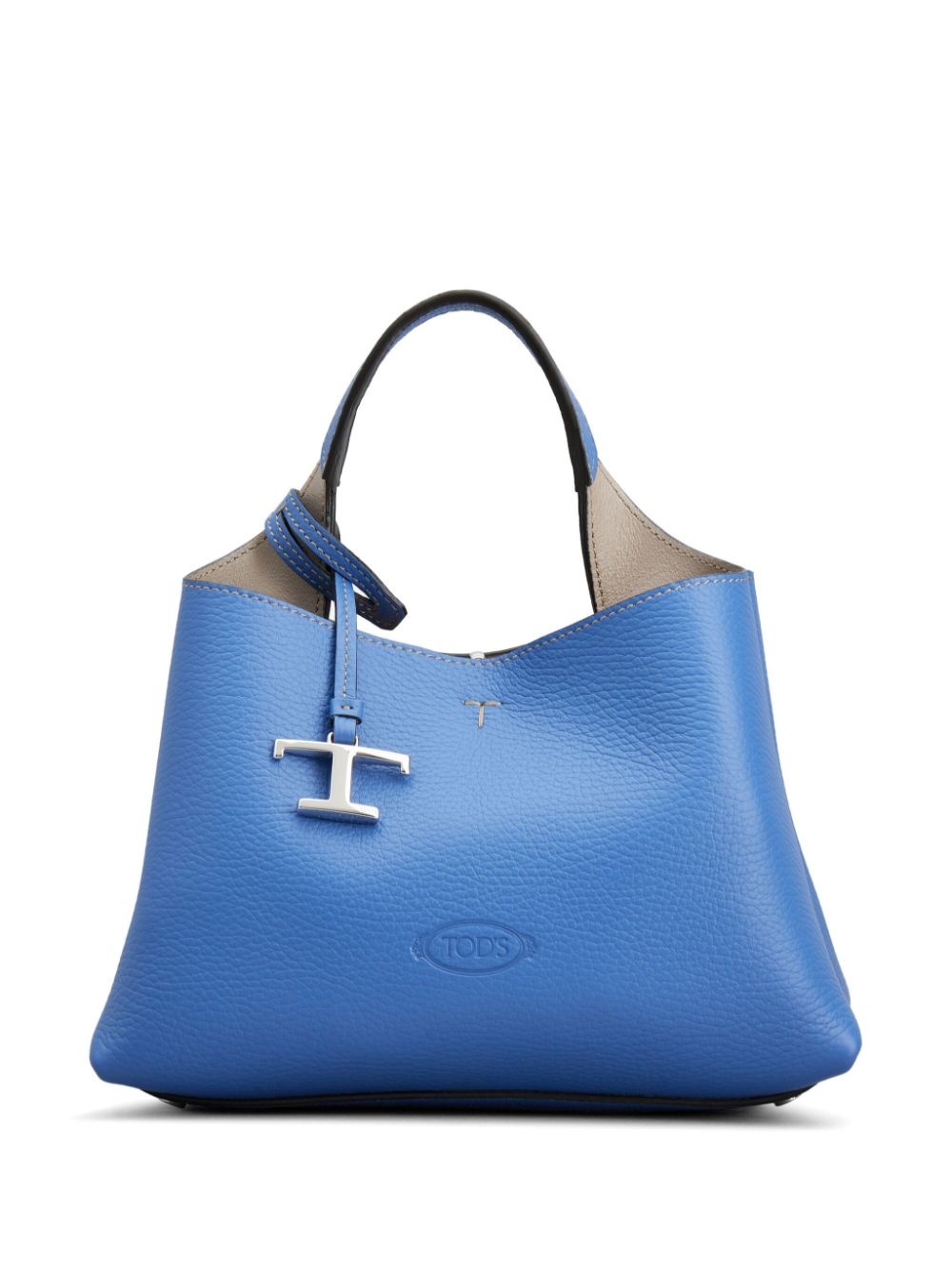 mini leather tote bag - 1