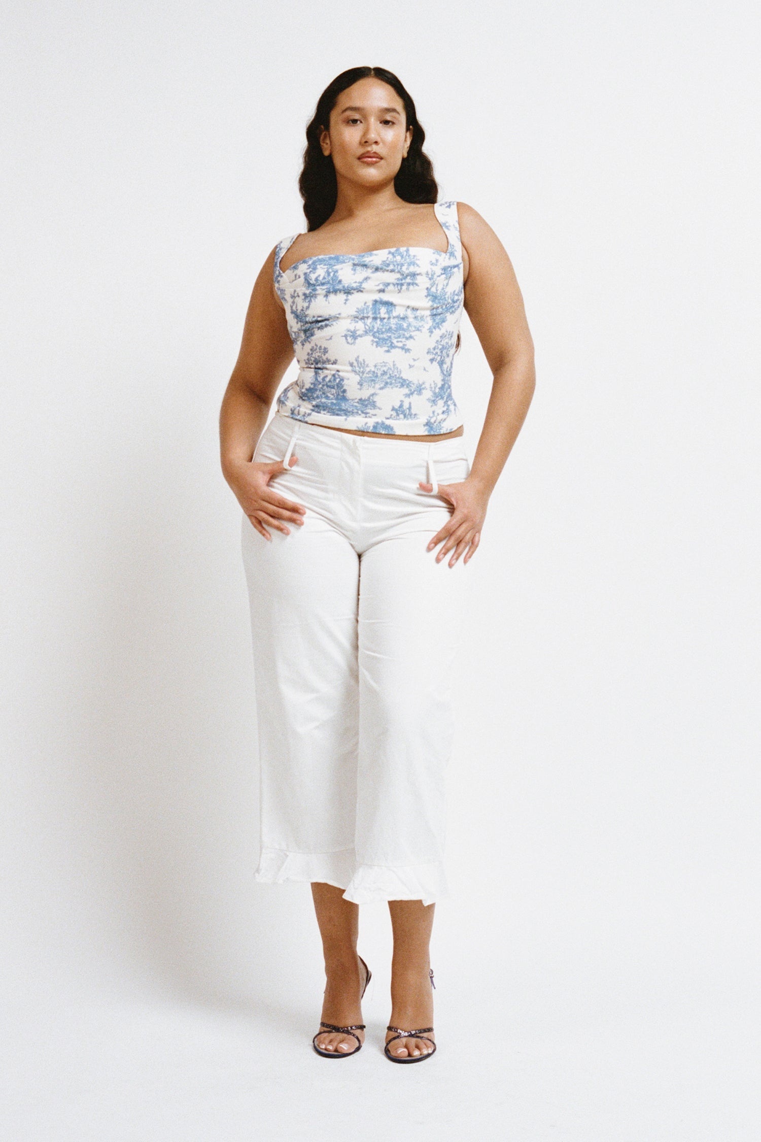 IMOGENE CORSET - BLUE TOILE - 3