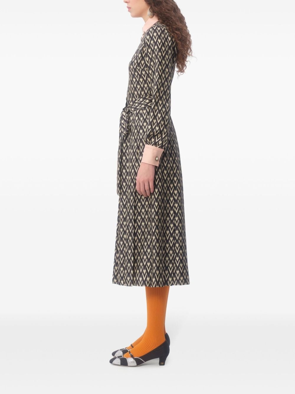 contrasting shirt dress - 5