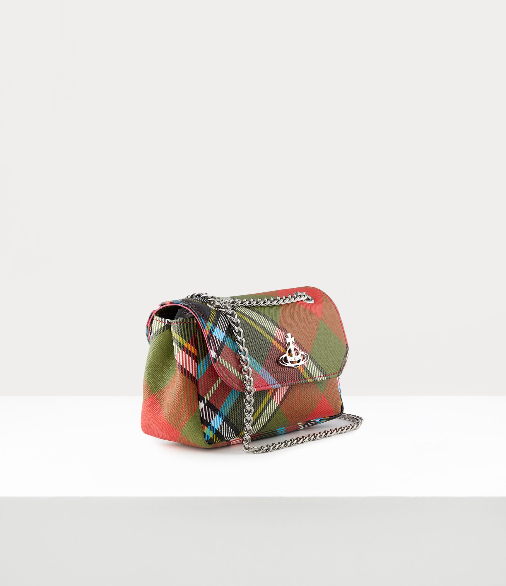 DERBY SMALL PURSE WITH CHAIN TARTAN - 3
