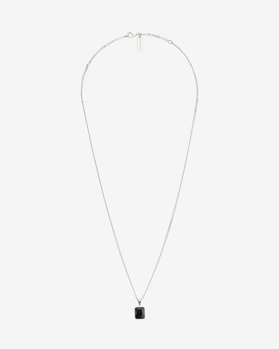 NECKLACE WITH SILVER PENDANT - 1