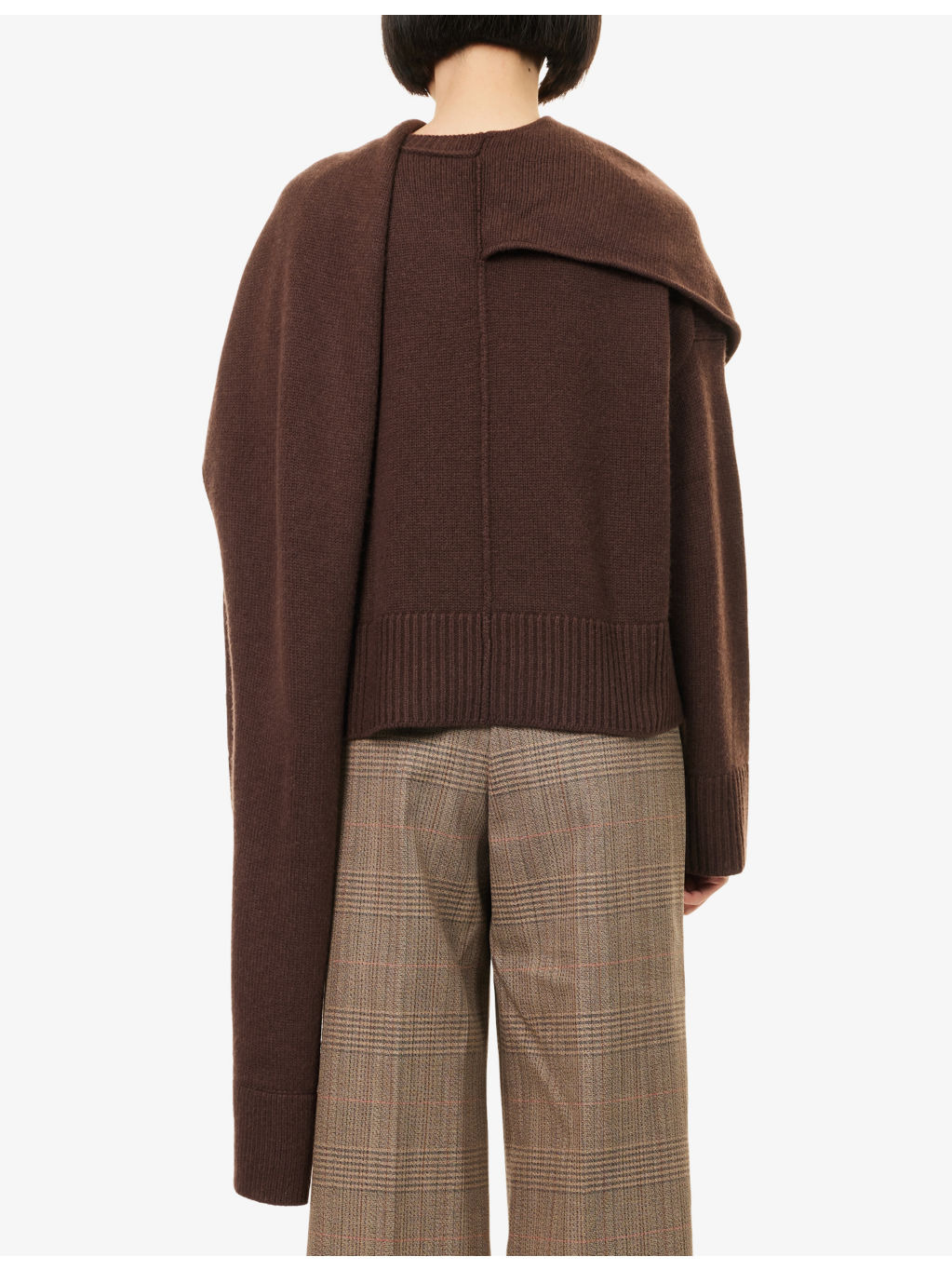 Elson Round-Neck Wool and Cashmere-Blend Scarf Jumper - 4