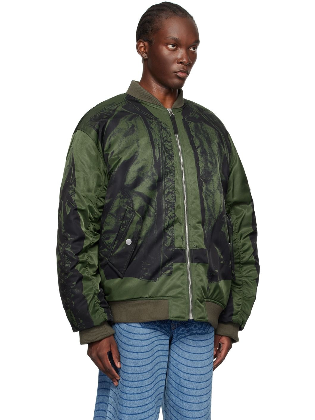 Khaki 'The Trompe-L'œil' Bomber Jacket - 2