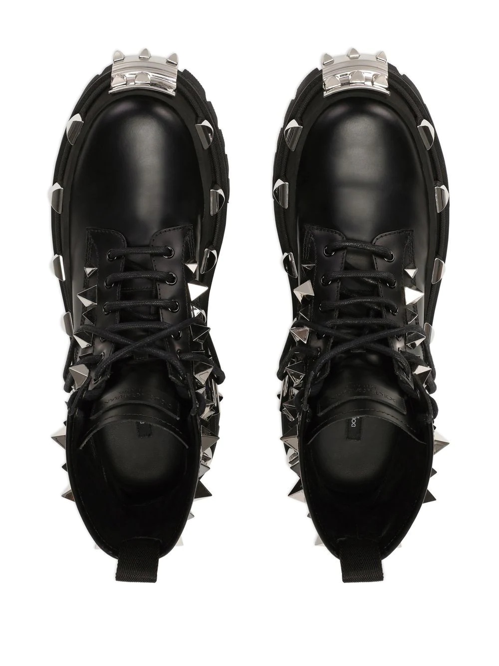 stud-detailed lace-up boots - 4