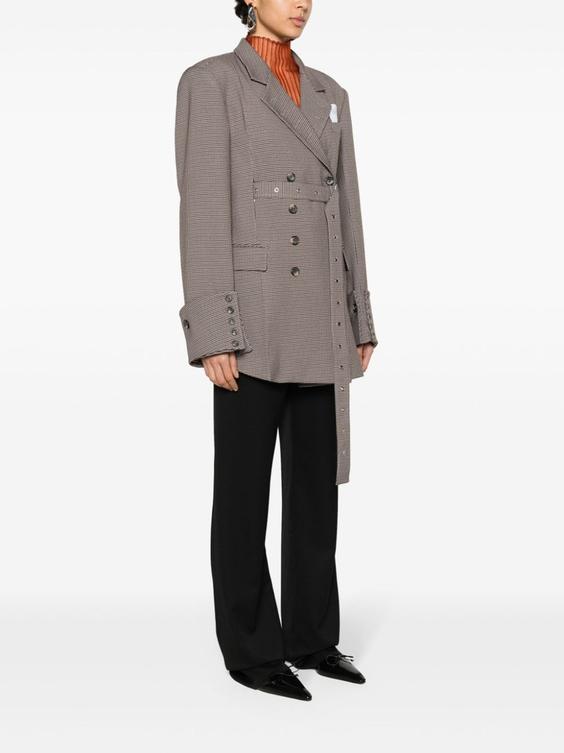houndstooth double-breasted blazer 3