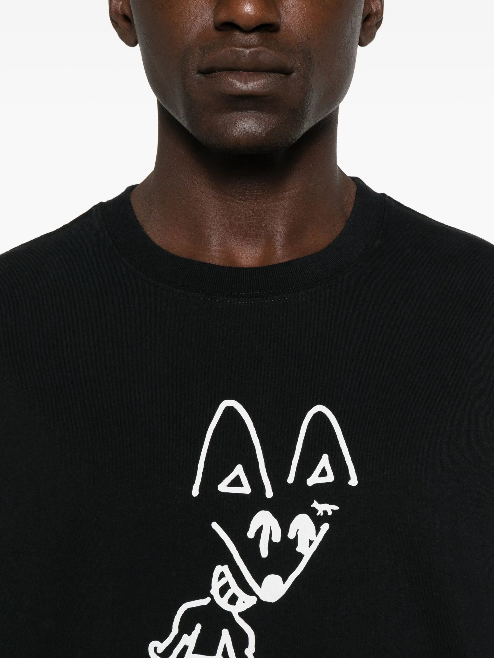Maison Kitsuné Party-fox Print T-shirt - 3