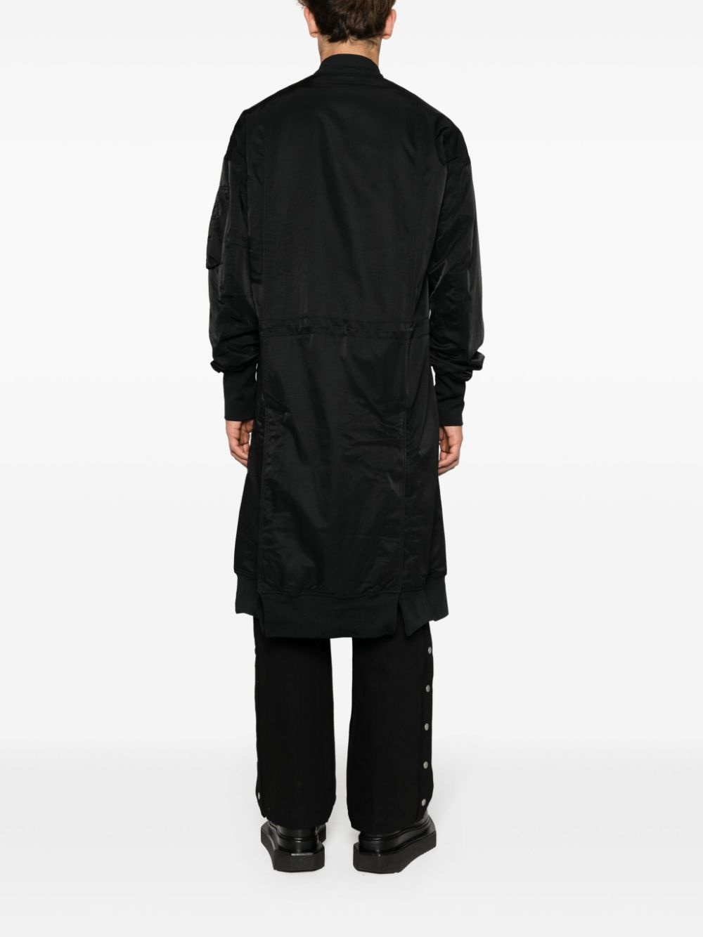 Y-3 knee-length bomber coat - Black