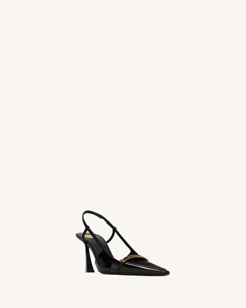 JACQUELINE SLINGBACK PUMPS IN PATENT LEATHER 3
