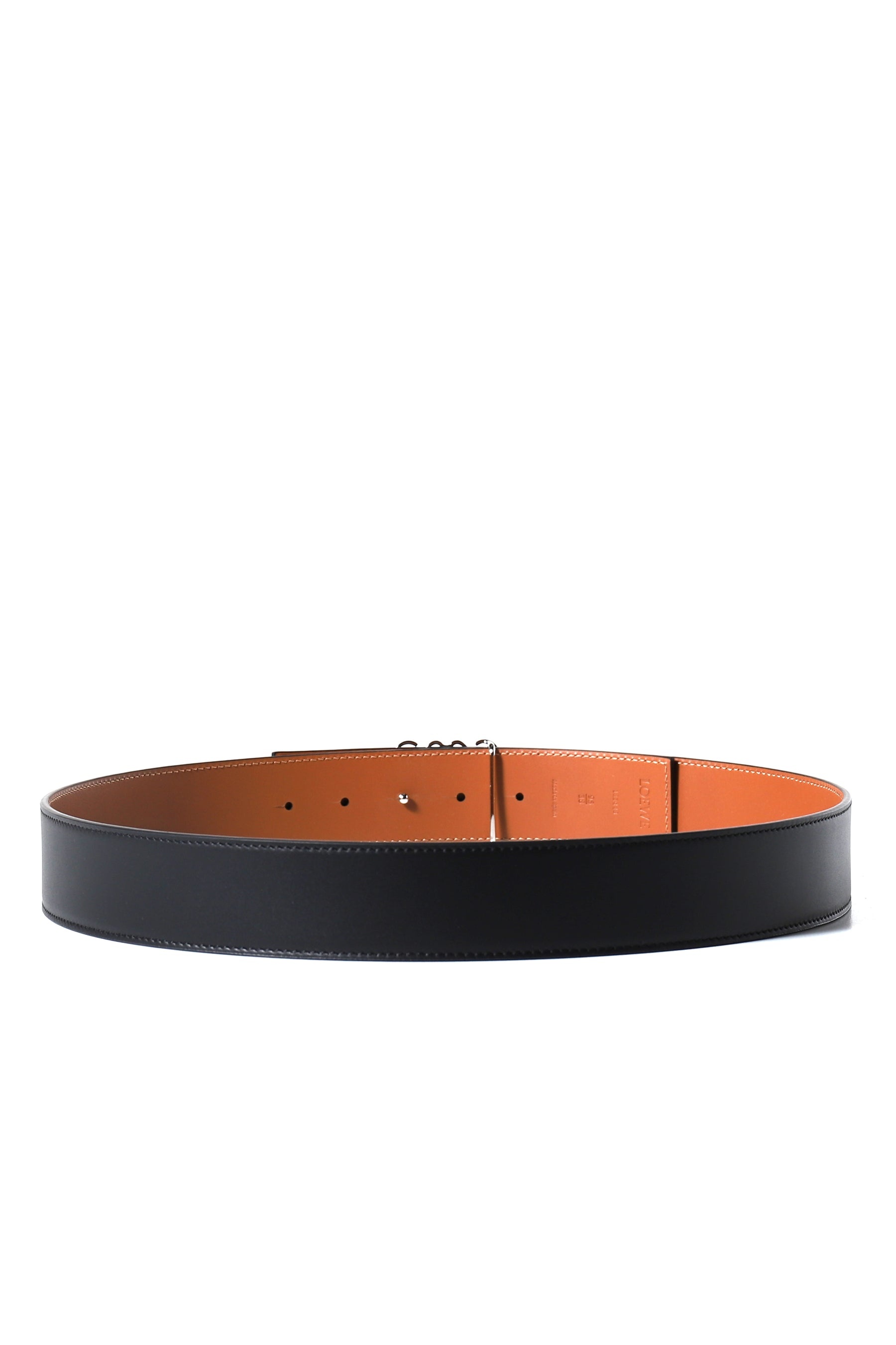 REVERSIBLE ANAGRAM BELT 4CM / BLK TAN PALADDIUM - 2