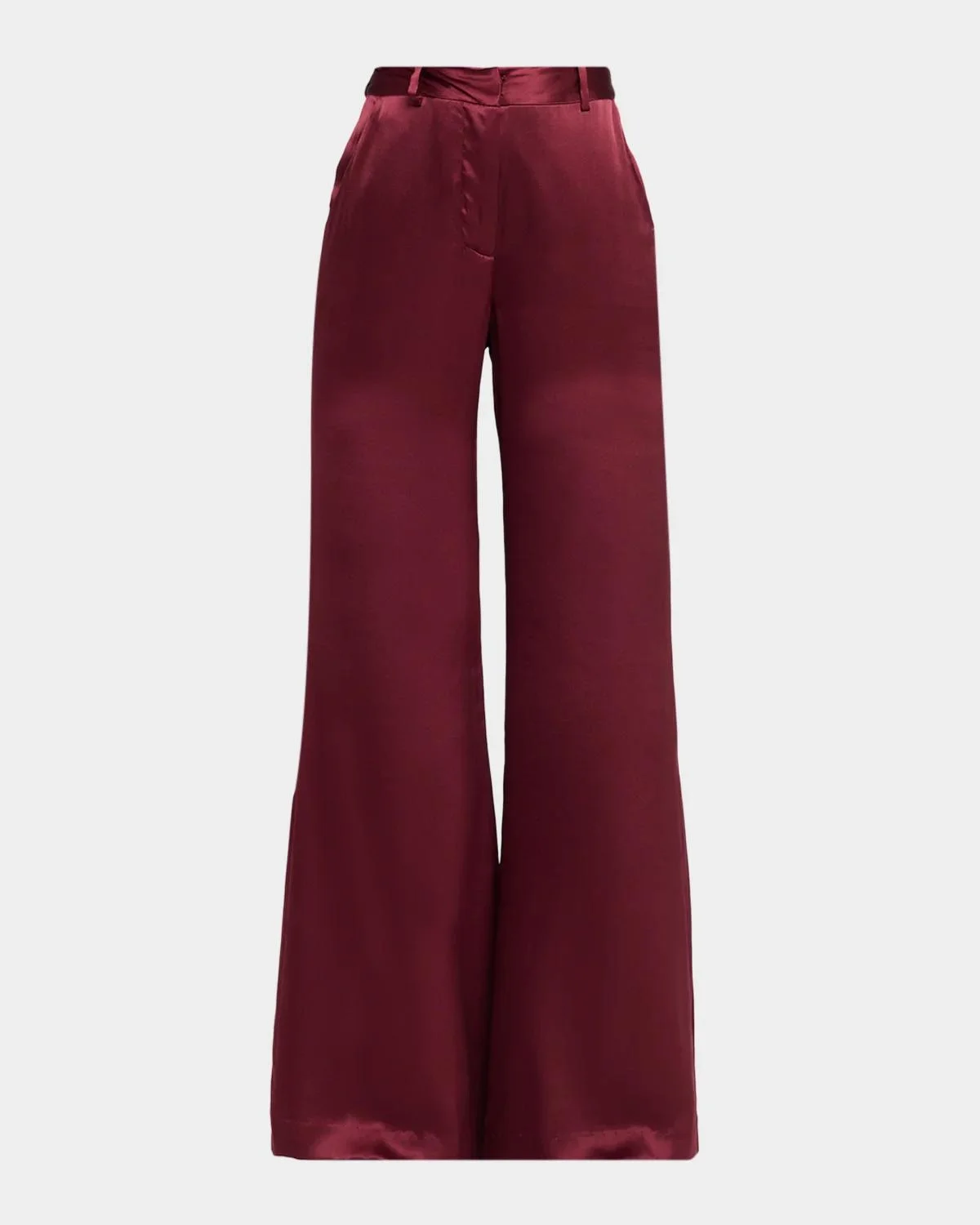 Pilar Wide-Leg Silk Pants - 1