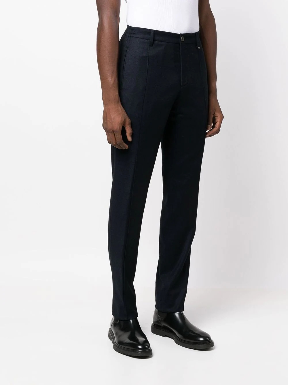 slim-fit tailored trousers - 3