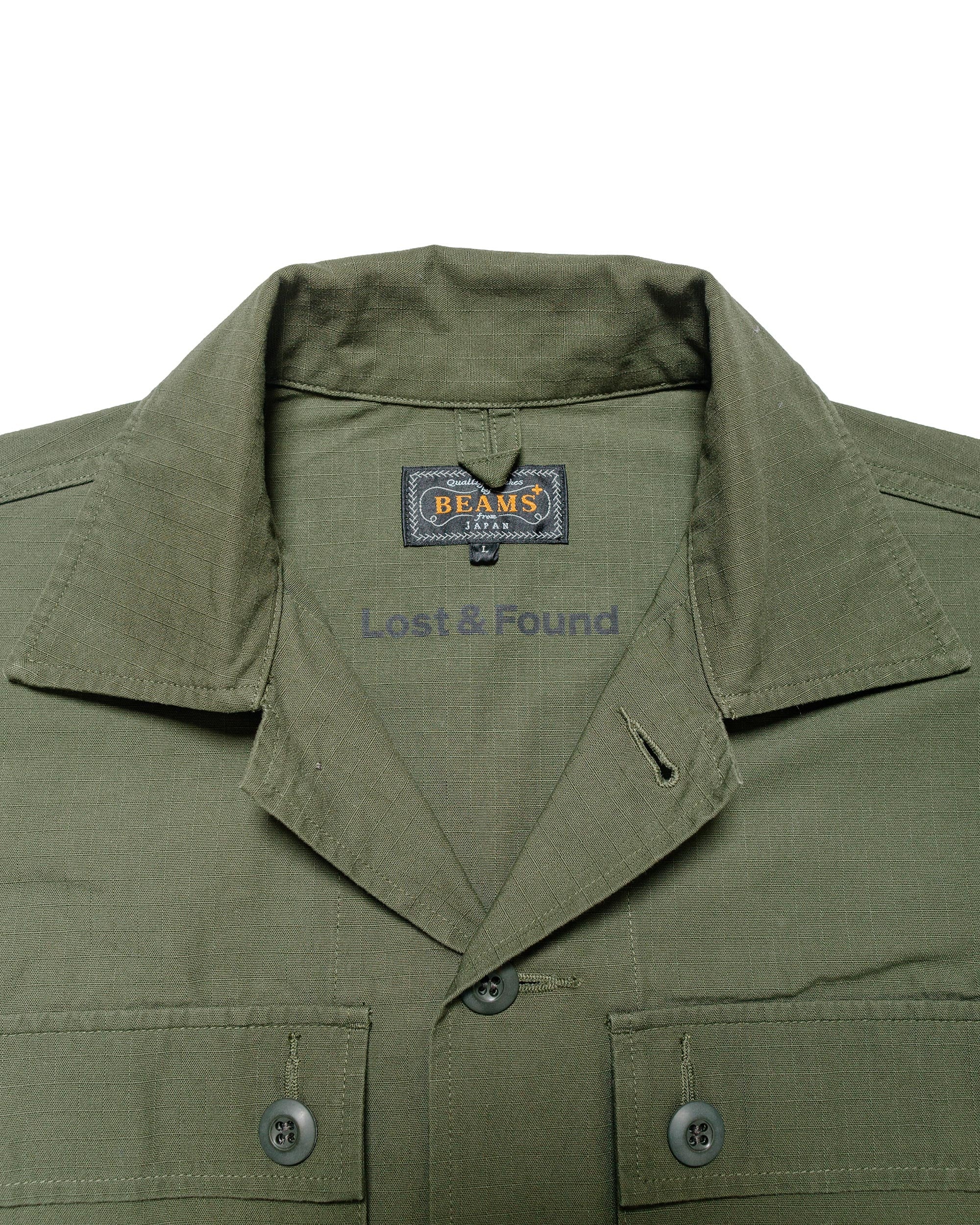 Lost & Found MIL SHT-JAC Cotton Ripstop Olive - 11