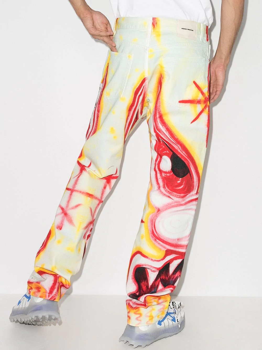 X Kenny Scharf printed jeans - 3