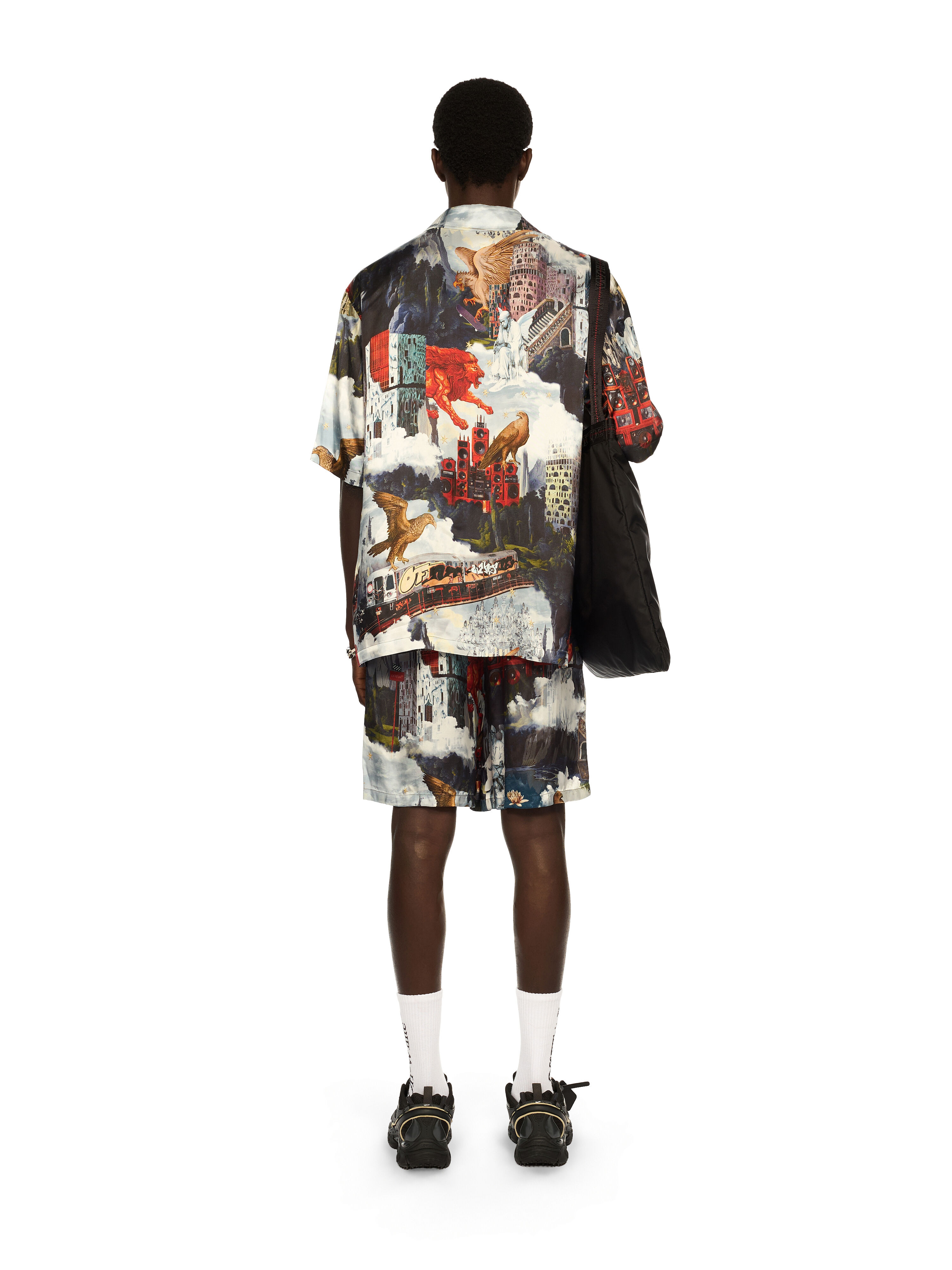World Paint Viscose Bowling Shirt - 4
