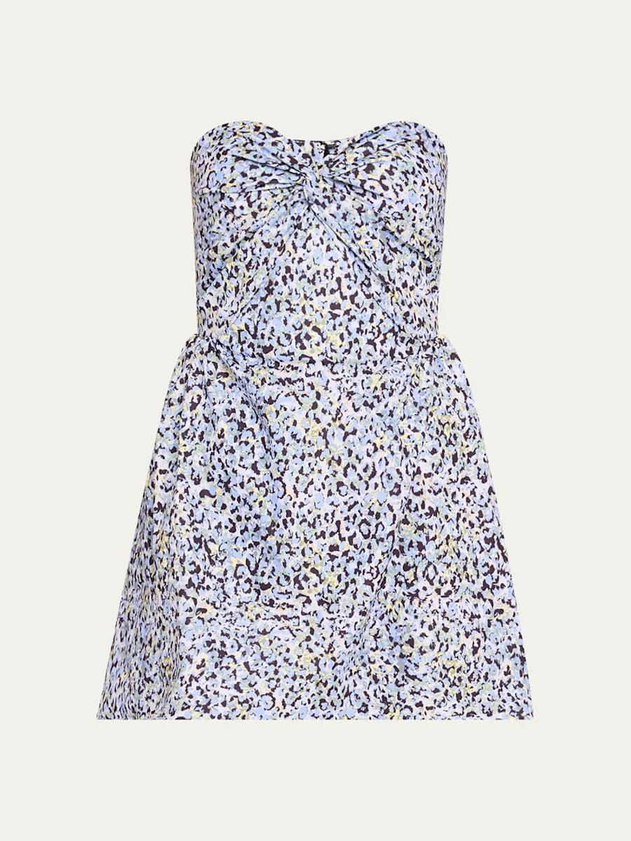 Rossy Leopard Twill Mini Dress - 1