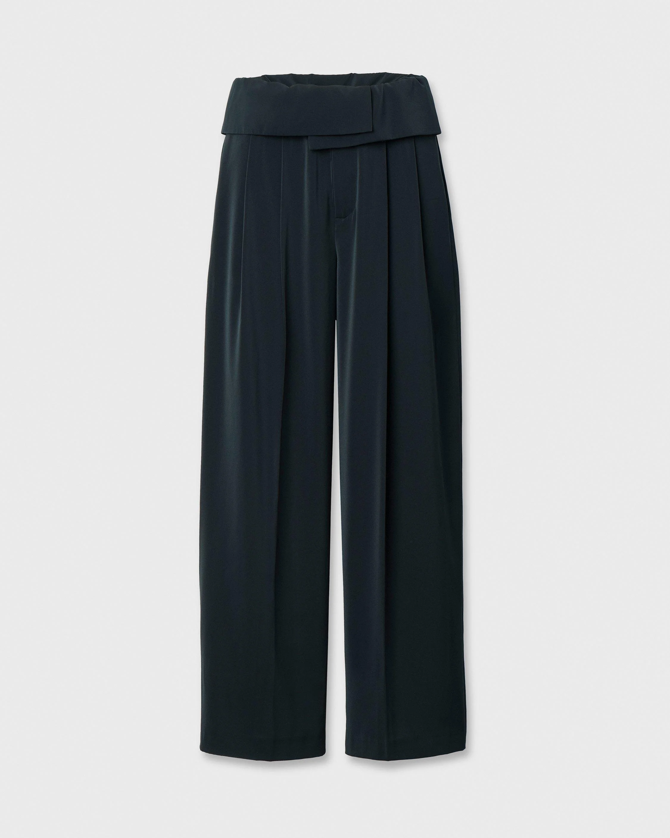 Shania Foldover Satin Pant - 1