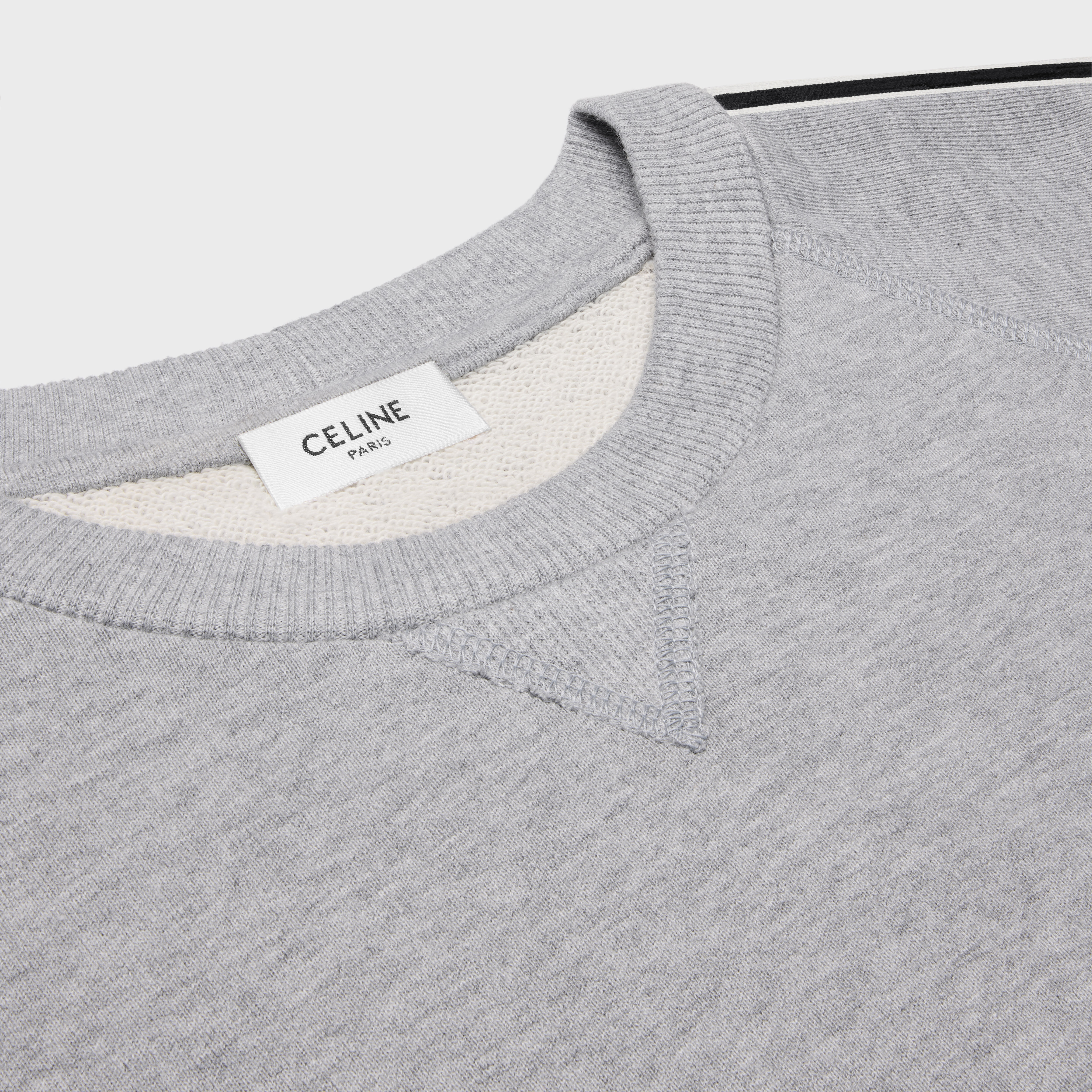 celine sweatshirt in cotton fleece - 3