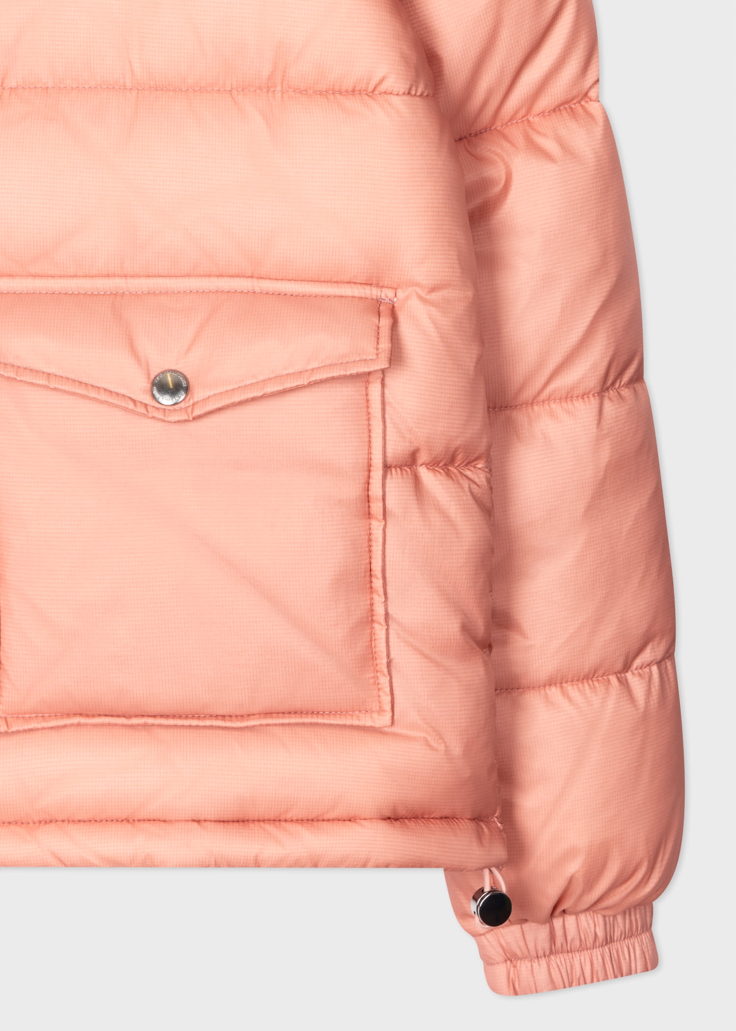 Peach Pink Padded 'Spray Swirl' Jacket - 3