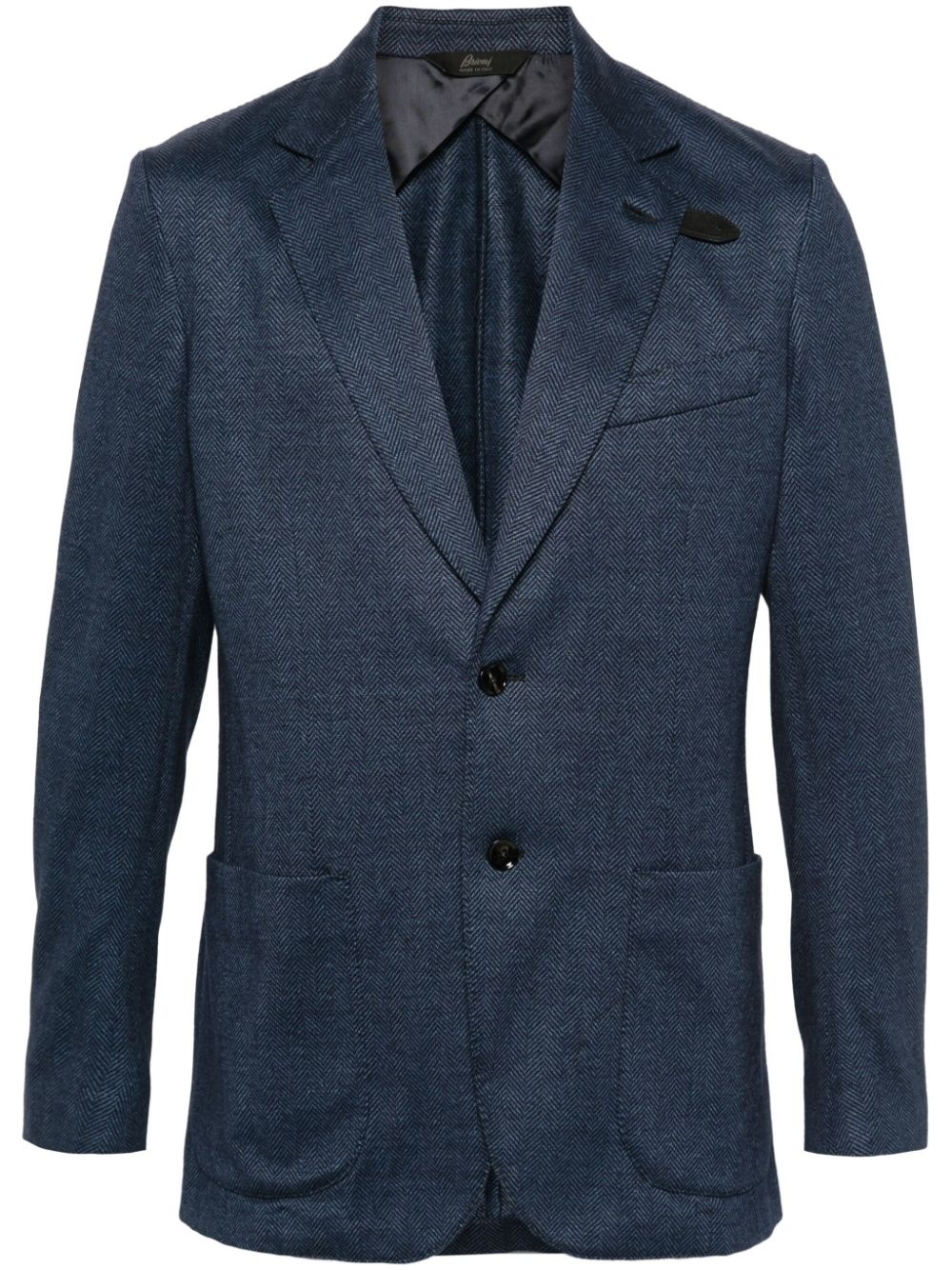 notched-lapels single-breasted blazer - 1