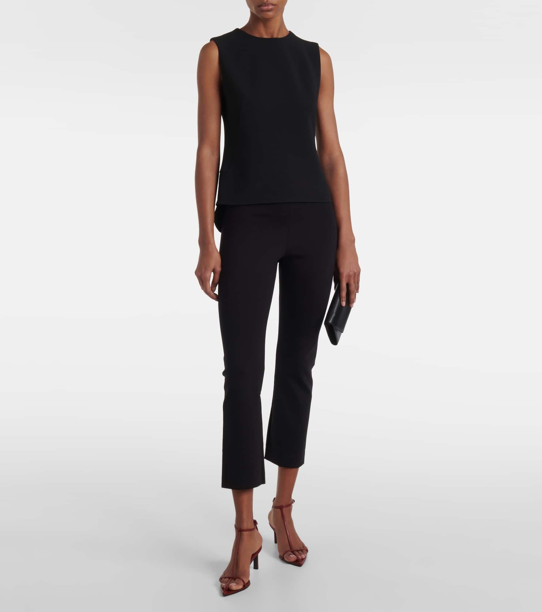 Shim cropped jersey slim pants - 2