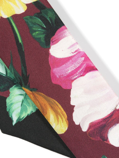 Dolce & Gabbana floral-print silk bandeau scarf outlook