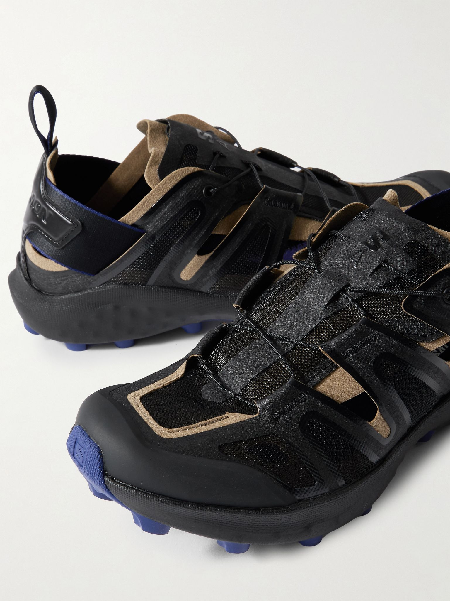Udara Advanced cutout rubber and mesh sneakers Black - 4