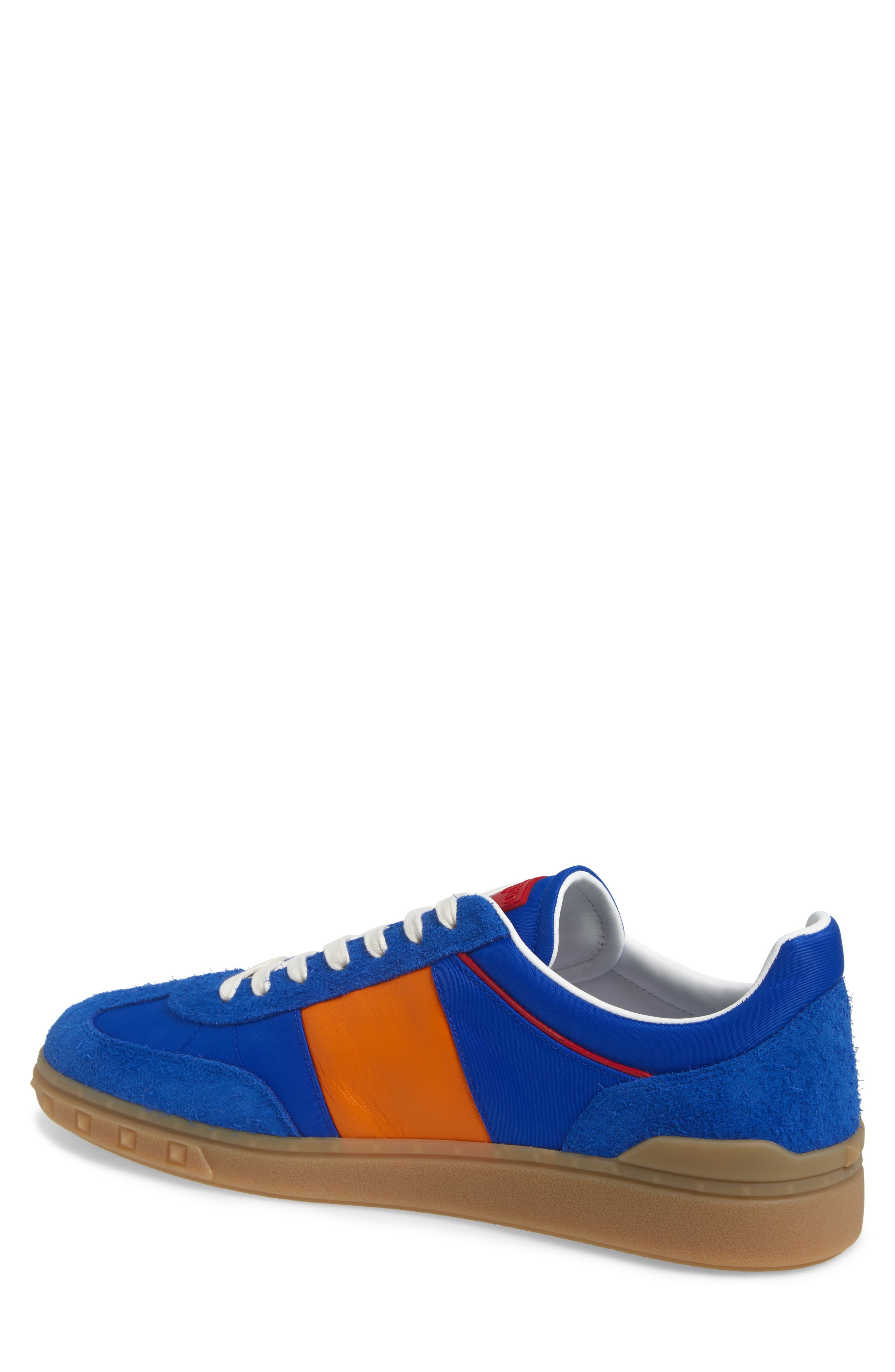 Valentino Garavani Upvillage Low Top Sneaker in Acid Blue/Pumpkin at Nordstrom - 2