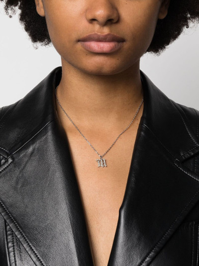 MISBHV small crystal M chain necklace outlook